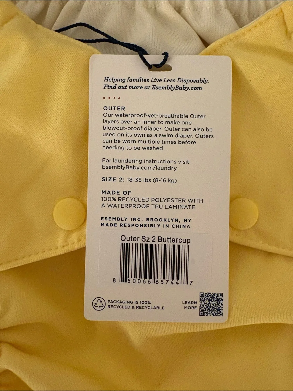 Esembly Cloth Diaper Waterproof Cover/Outer - NTW